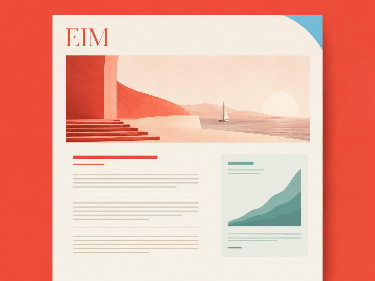 Illustrative EIM website insight with an editorial hero image, article structure and supporting chart.